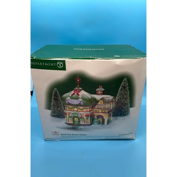 Dept 56 Elf Land NORTH POLE BEAUTY SHOPPE #05733 Village - Picture 9 of 11